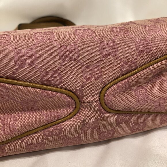 Gucci Pink GG Canvas Tote Sku#84009 - Picture 5 of 10